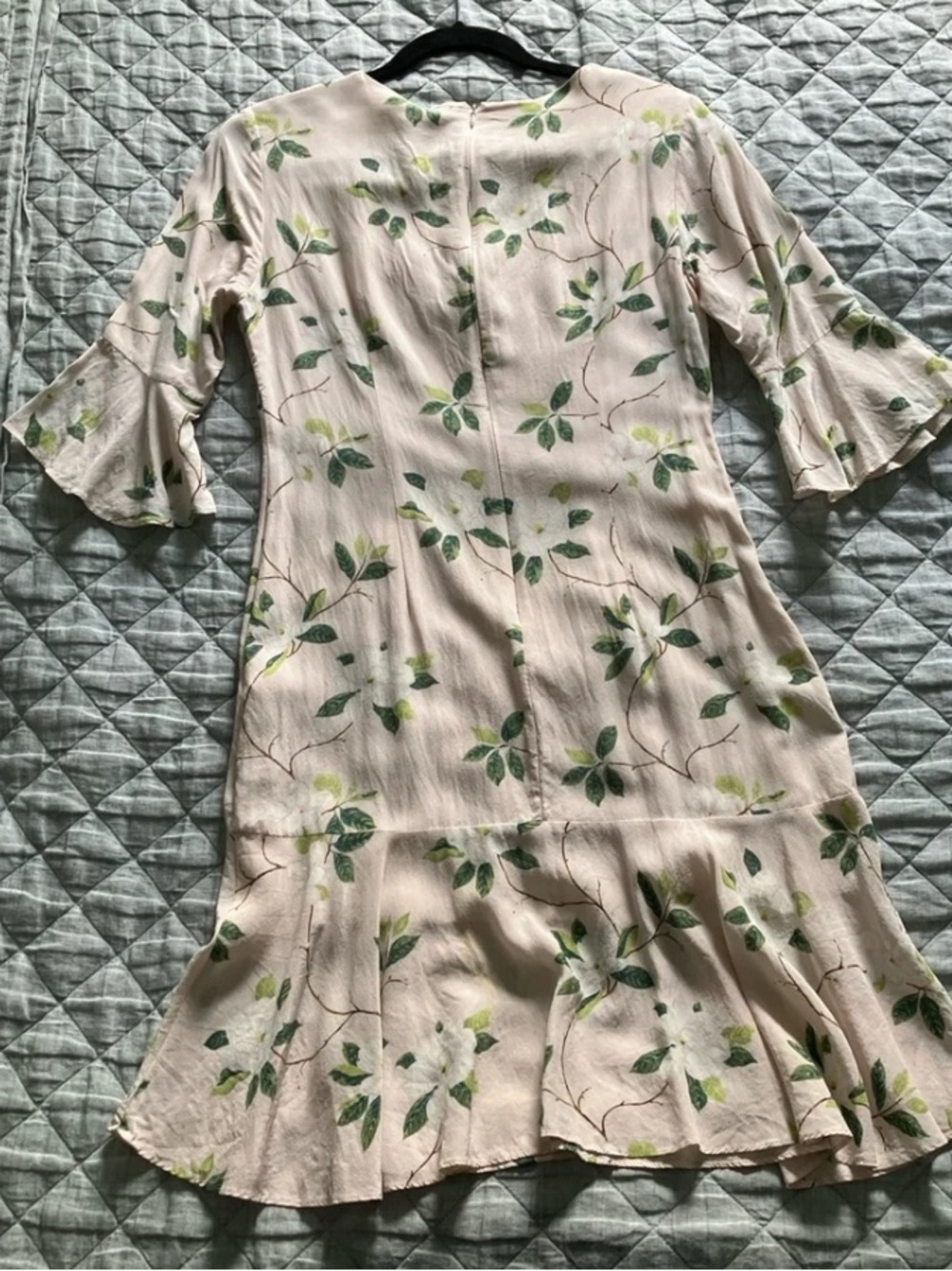 100% Silk fluttery floral dress